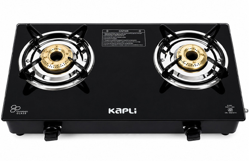 KAPLI KAPLI Automatic Ignition High Efficiency Burner Gas Stove For LPG Use Glass Automatic Gas Stove(2 Burners) - Flipkart Deal
