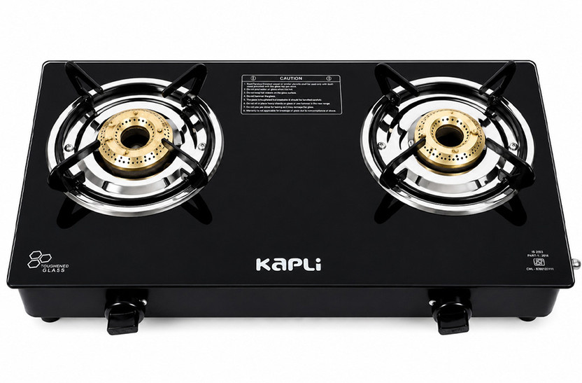 KAPLI KAPLI Premium 2 Burner Manual Sleek & Compact Stove High Efficiency Burner For LPG Glass Manual Gas Stove(2 Burners) - Flipkart Deal