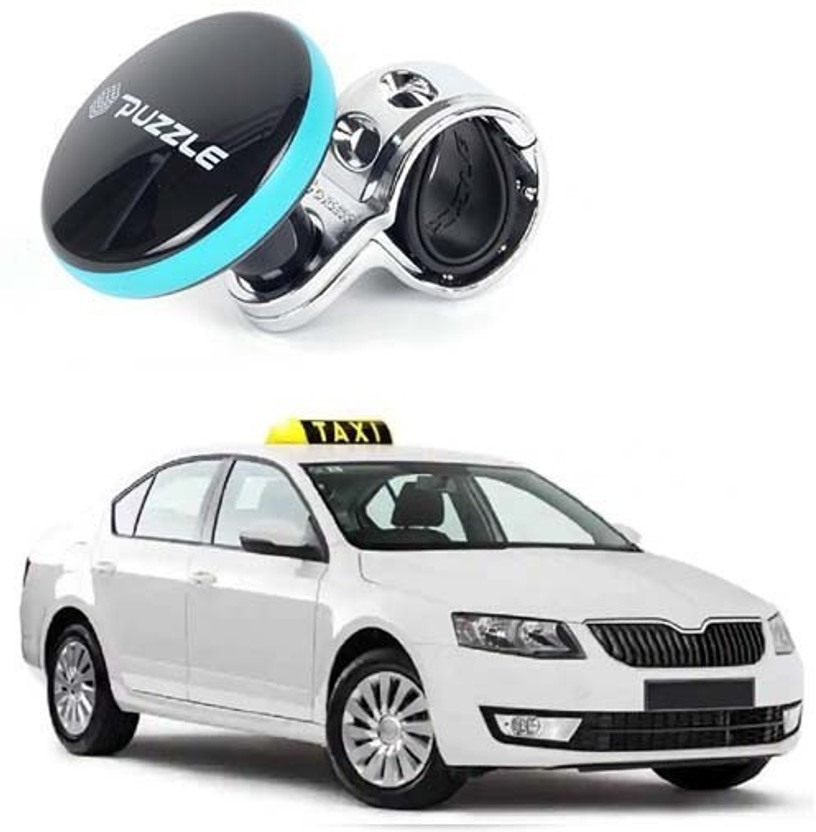 CCE Plastic Car Steering Knob(Blue, Black)