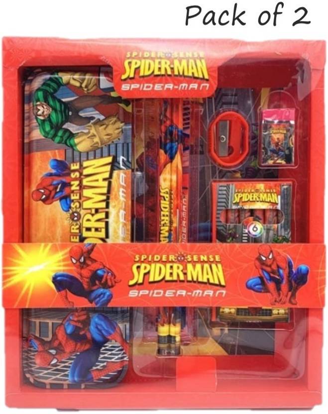 VINMOT Spiderman Stationery Set with Geometry, Pencil