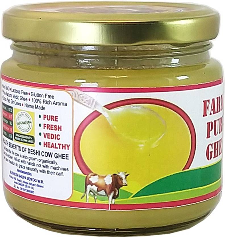 OCB FARMS PURE GHEE 100 Pure Cow Ghee (Made By Desi Cow Milk) Ghee 250