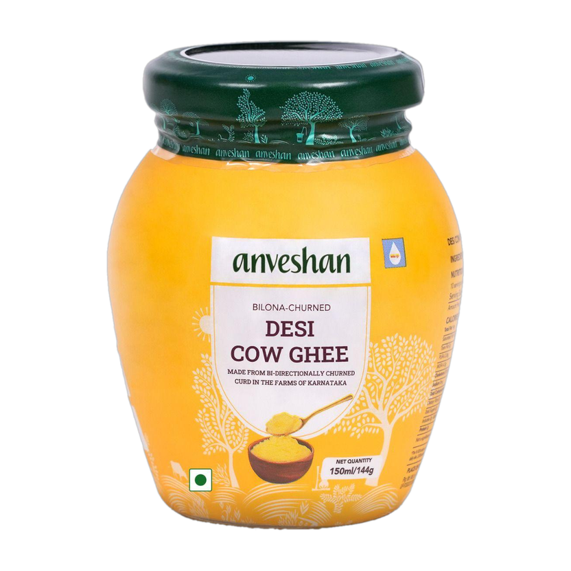 Anveshan A2 Desi Cow Mason Jar(150 ml)
