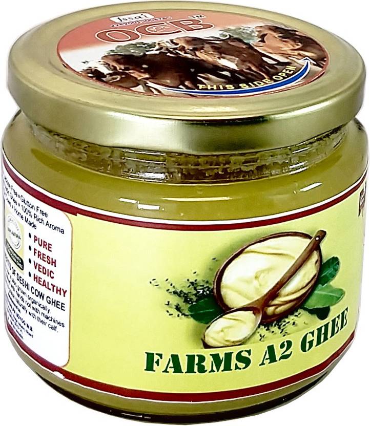 OCB FARMS A2 GHEE Desi Grass Fed Cow Bilona Ghee 250 g Glass Bottle Price in India Buy OCB