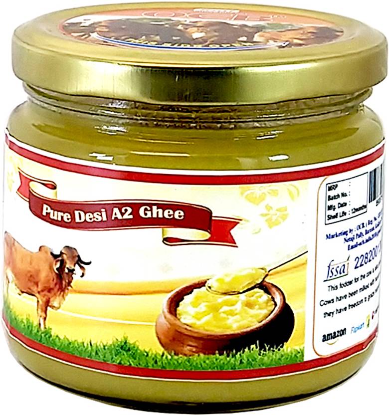 OCB Pure Desi A2 Ghee Made From Desi Cow Milk by Hand Churning Bilona