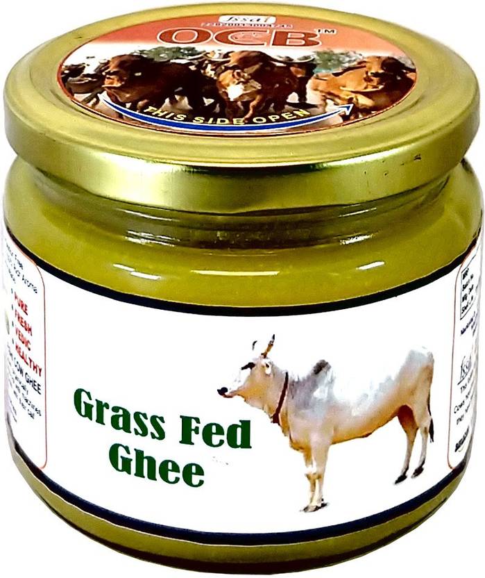 OCB Grass Fed Ghee Pure A2 Desi Cow Ghee, Bilona Hand Churned Good