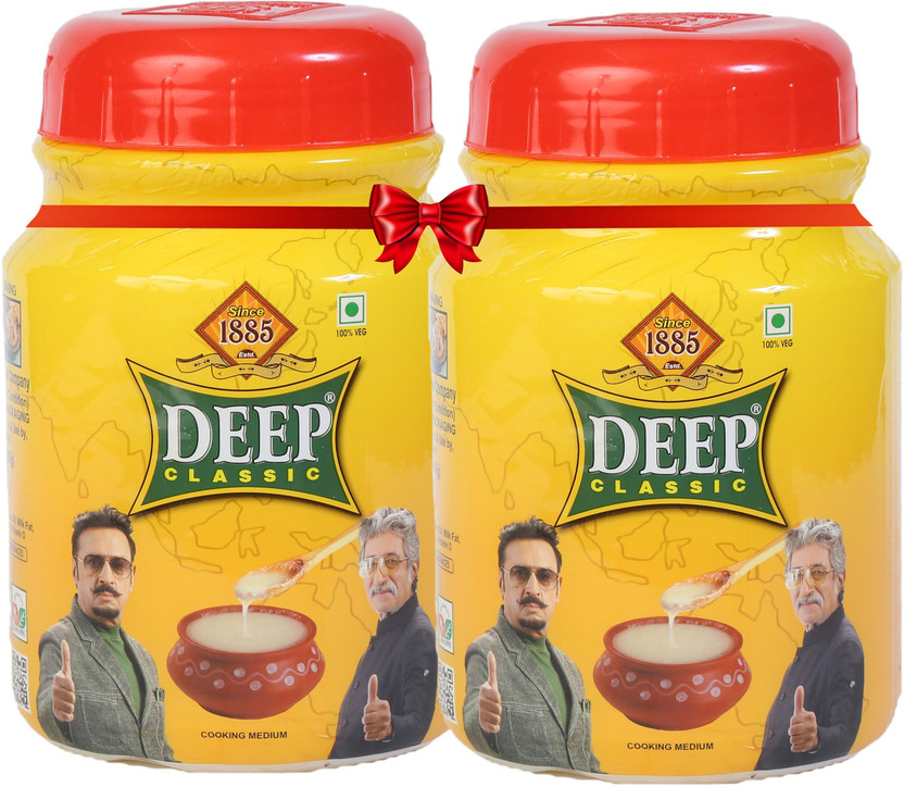 Deep Classic Cooking Medium Combo Pack of (1Lx1L) Plastic Bottle(2 L, Pack of 2)