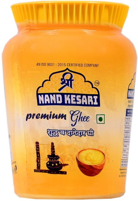 shri nand kesari Natural Pure Desi Buffalo Ghee Rich Aroma & Traditional Taste Healthy Cooking Ghee Mason Jar(905 g)
