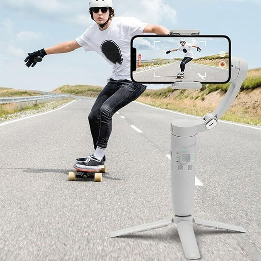 Divine creation M1 3-Axis Gimbal Stabilizer | AI Face Tracking, Smooth Video, Foldable D377 3 Axis Gimbal for Mobile(350 Grams)