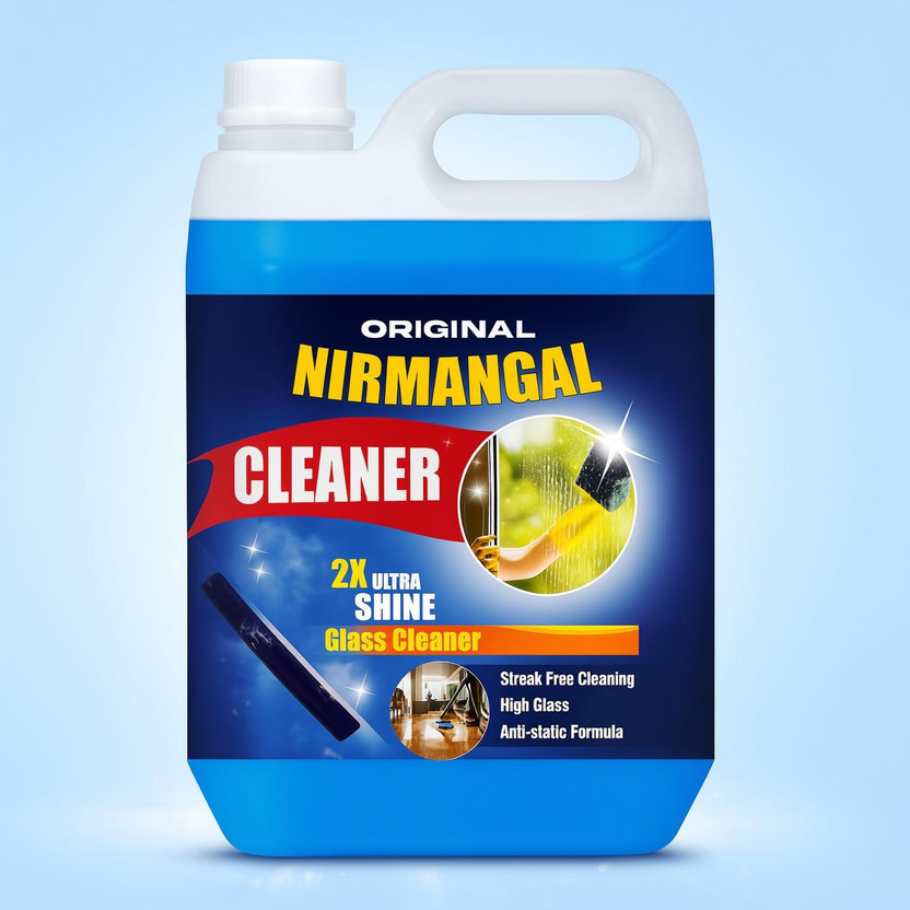 Nirmangal Premium Proffesional Glass And Surface Cleaner Liquid Refill Pack 5L(5 L)