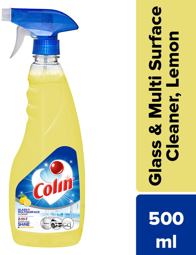 Colin Glass and Surface Cleaner Liquid Spray, Lemon Burst(500 ml)