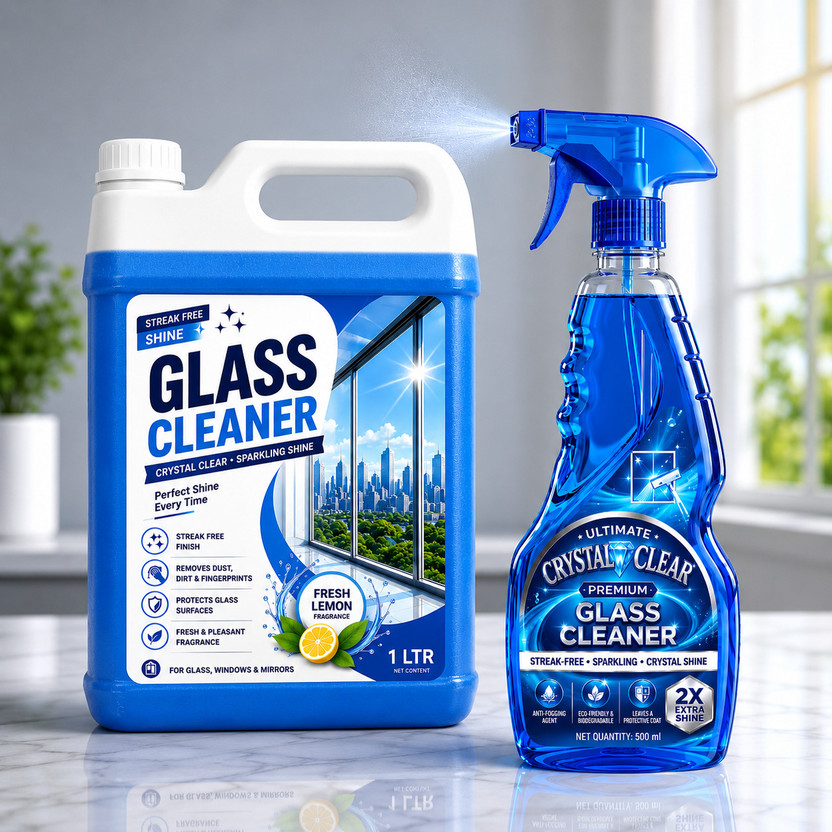 AQUAONE AQUAONE 1L + 500ml Spray | Premium Glass Cleaner – Streak-Free Crystal Shine(2 x 750 ml) - Flipkart Deal