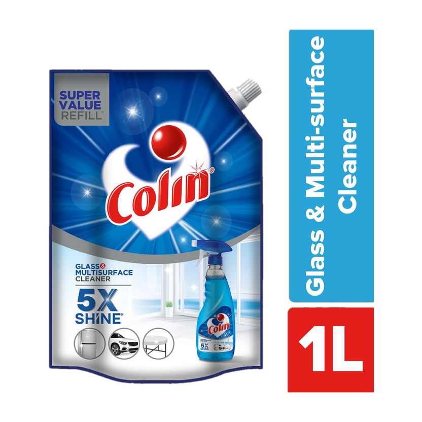 Colin Glass and Surface Cleaner Liquid Refill, Regular(1 L)