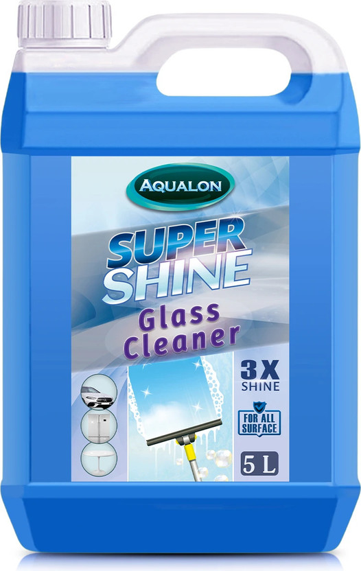 Aqualon Glass and Surface Cleaner Liquid for glass, mirror, fridge, car & more(5 L)