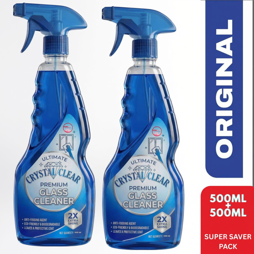 AQUAONE Super Shine Glass and Surface Cleaner(2 x 500 ml)