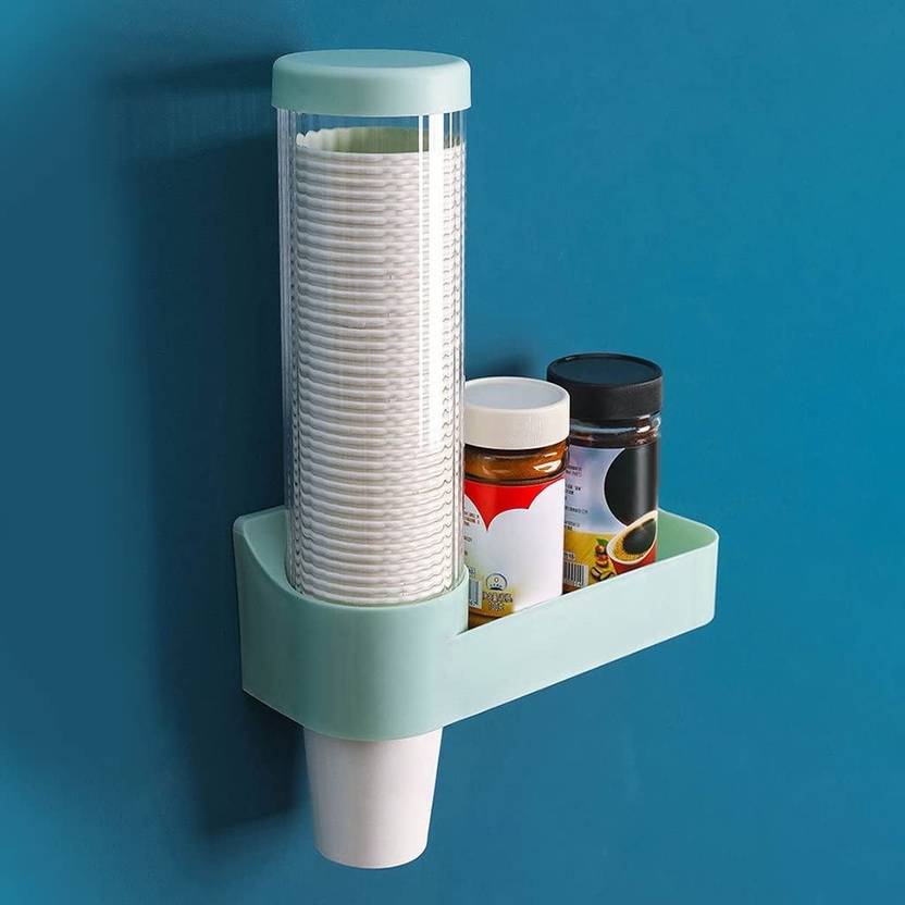 TGOPIT Paper Cup Dispenser Holder Wall Mounted Plastic Drinking Water