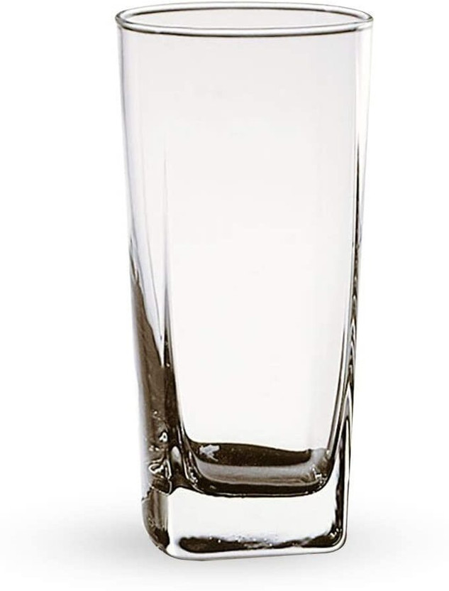 Ocean Plaza (Pack of 6) Glass Tumbler Glass Set Water/Juice Glass(300 ml, Glass, Clear)