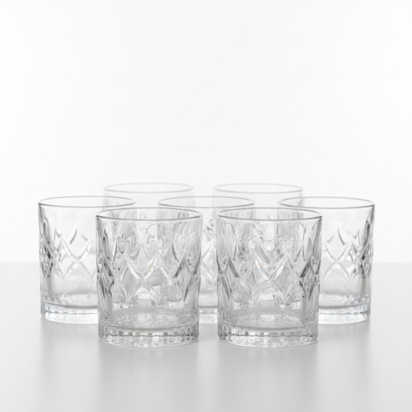 LIGHTGARDEN LIGHTGARDEN (Pack of 6) crystal Glass Set Water/Juice Glass(280 ml, Glass, Clear) - Flipkart Deal