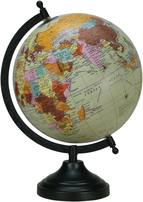 Globeskart Designer Sea Green Desk & Table Top Political World Globe(Medium Sea Green)