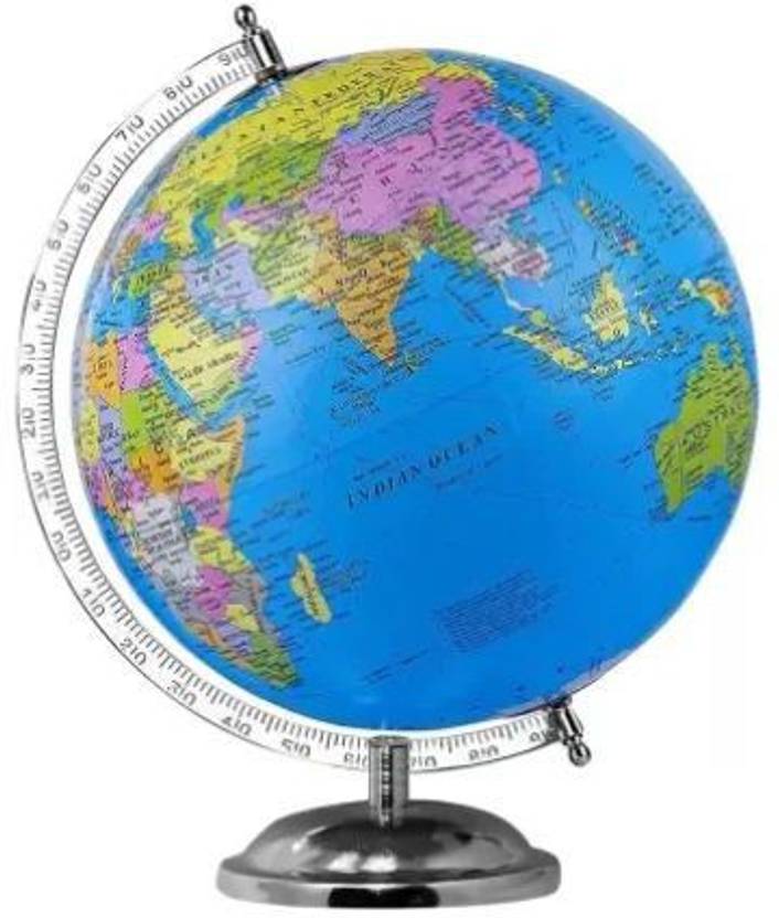 'Glivo Laminated 10 Inches Steel Arch World Globe , Table Top Political