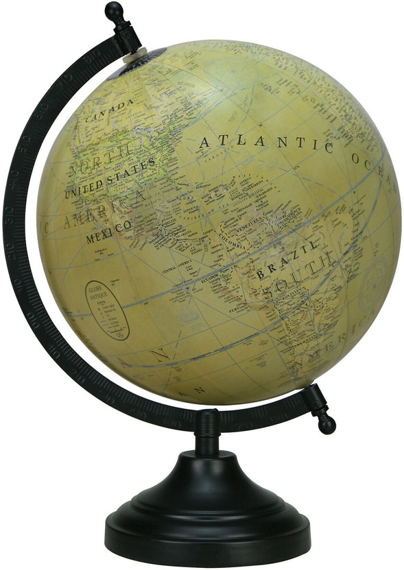 Globeskart Designer Paris Green New Desk & Table Top Political World Globe(Medium Green)