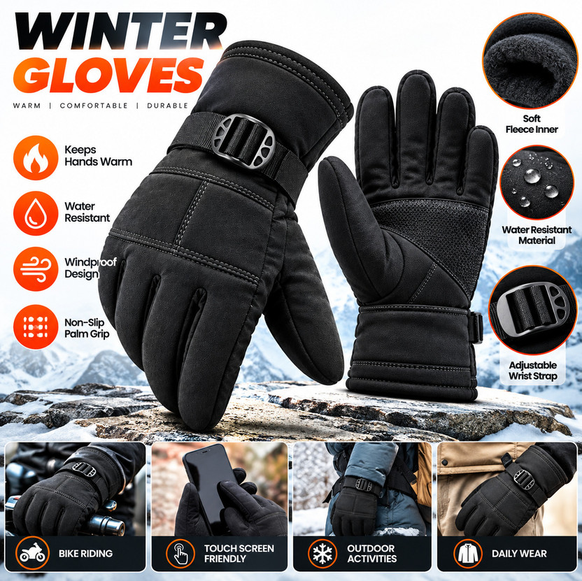 armex Solid Evening Men & Women Gloves