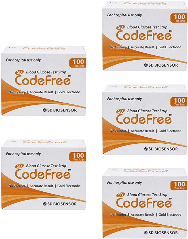 SD Codefree NO CODING 500 Glucometer Strips