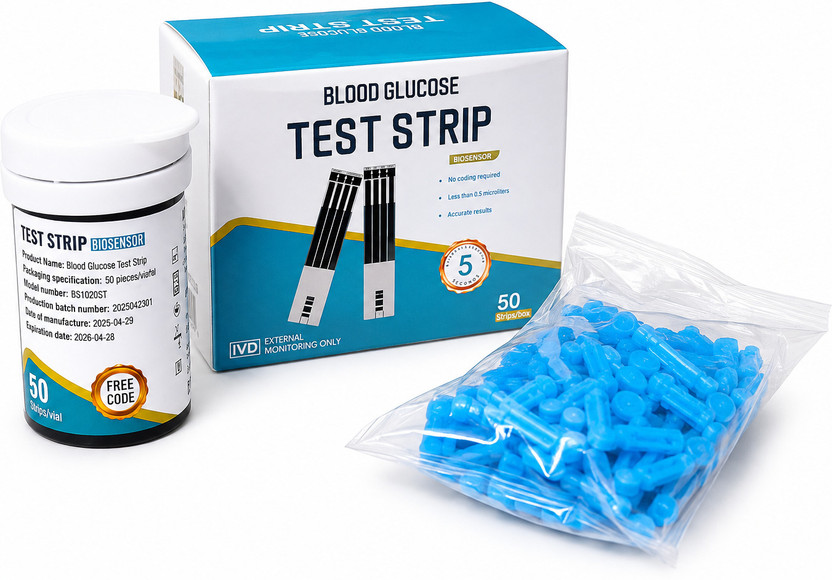 Accutrust Accutrust Blood Glucose Test Strips & Lancets JHBGM001A 50 Glucometer Strips - Flipkart Deal