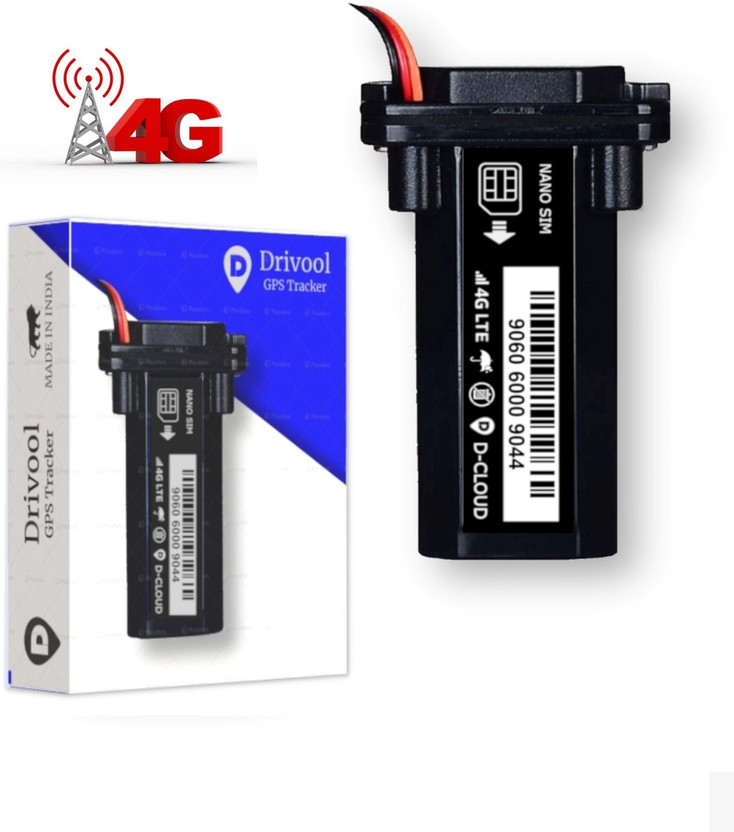 drivool GPS Tracker Device for CAR/Bike/Motorcycle GPS Device(DV890IN-4G Version)