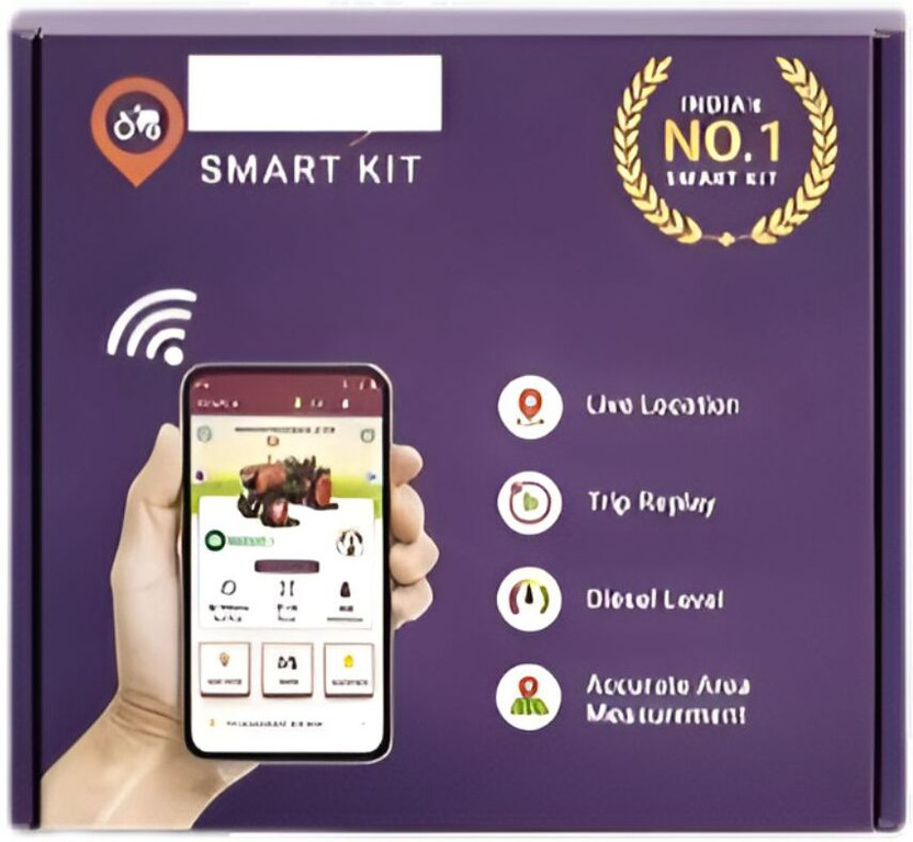 Securtech E Smart Tractor GPS Tracker with Live Location Voice Navigation Black GPS Device(Black)