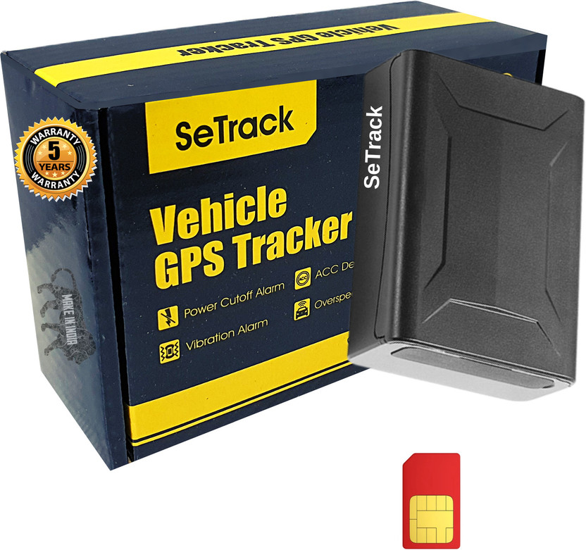 SETRACK Wireless GPS 10000mah Battery With Voice Monitoring GPS Device(Black)