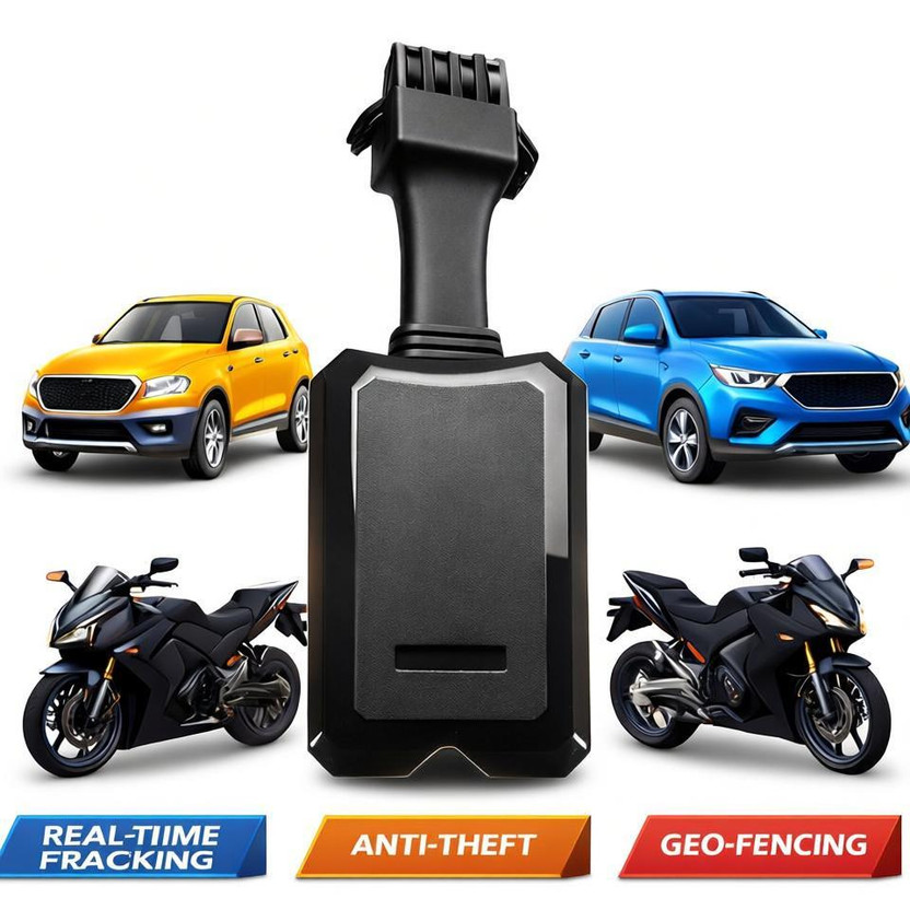 Motocop Advanced GPS Tracker for All vehicles, GPS Device(2000 Maps, Black, Mini hidden gps with 24x7 working)
