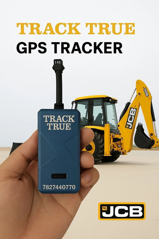 TRACKTRUE JCB GPS Tracker – Live Vehicle Tracking & Anti-Theft Device for Bike, Car,HYVA GPS Device(9999 Maps, Blue)