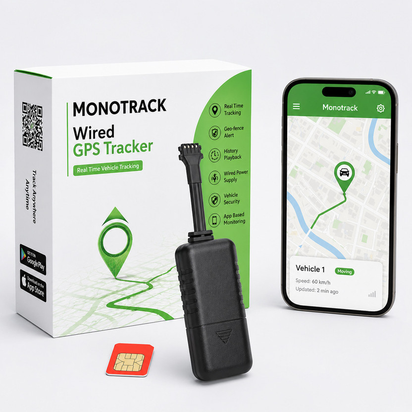 MONOTRACK MT-01 GPS Tracker GPS Device(Black)