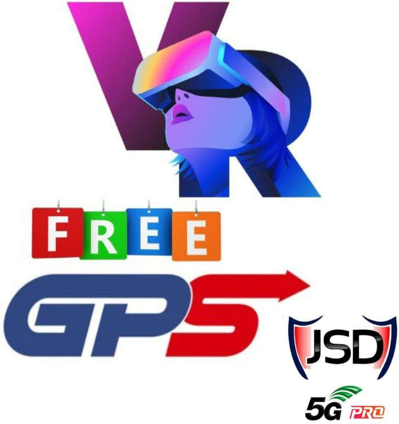 JSD VR FREE GPS ADVANCE PROTECTION WITH 5G UNLIMITED DATA (SHIELD PROTECTED) GPS Device(85200 Maps, THEFT CALLING FUNCTION, BLACK & BLUE)
