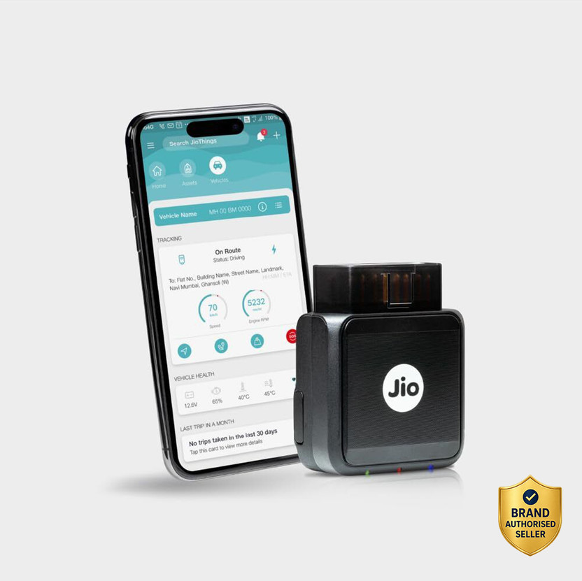 Jio JioMotive OBD 4G GPS Tracker & Wi-fi Router, Plug n Play, 1 Year Free App GPS Device(Black)