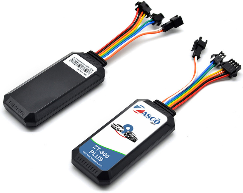 ZASCO ZT-800 (Mic & SOS button , Engine Cut Off) GPS Tracker for Car Truck Bus GPS Device(Black)