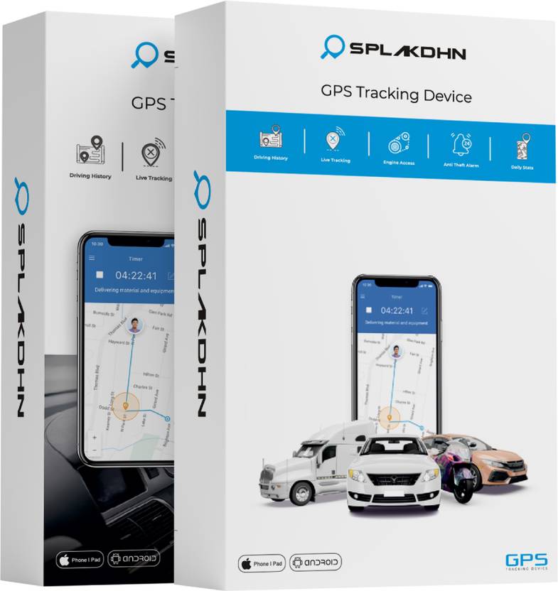 SPLAKDHN Tracker for Bike Car Bus Truck etc with Engine ON OFF & Live
