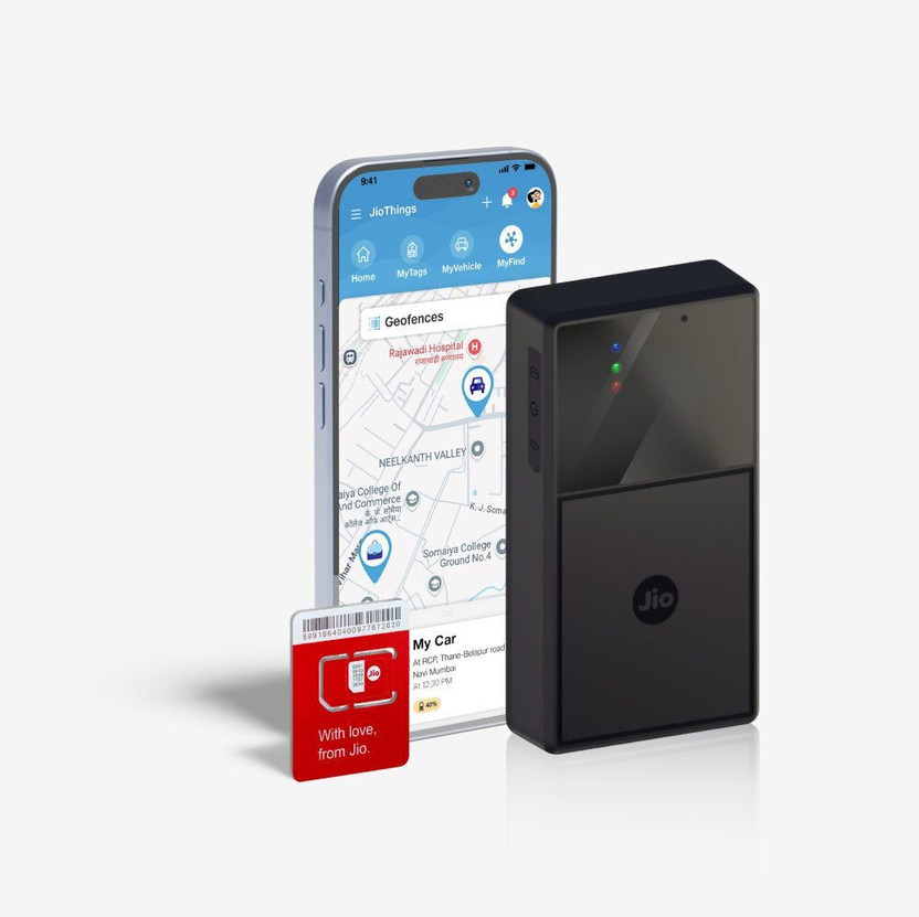 Jio Find Pro 4G GPS Tracker | 10000mAh | Voice Monitor | 1Y Free | Mag Mount GPS Device(Black)