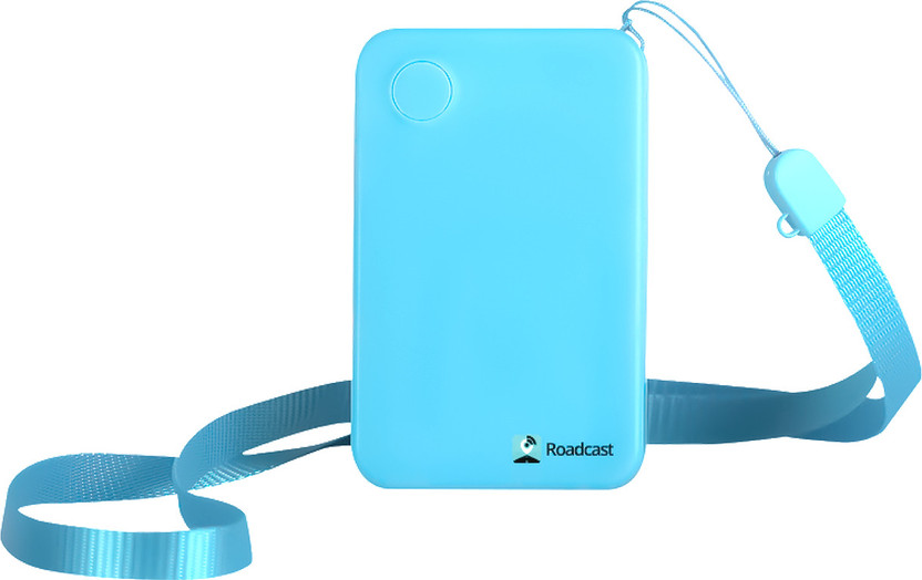 Roadcast ID Card GPS Tracker with 2 Way Communication, Panic Button GPS Device(Blue)