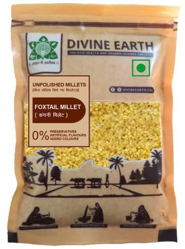 Divine Earth Foxtail Millet unpolished shridhanya kangni millet 500 Gm