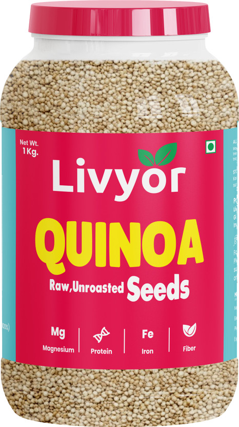 LIVYOR White QuinoaSeeds for Weight loss Management Quinoa(1 kg)
