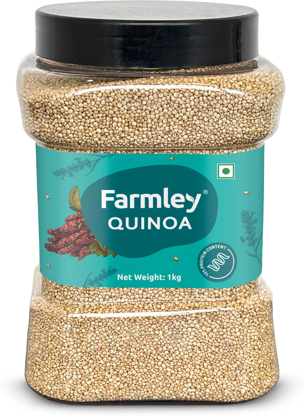 Farmley Natural Quinoa | Diet Food | Gluten Free | High Protein | Ready To Cook Quinoa(1 kg)