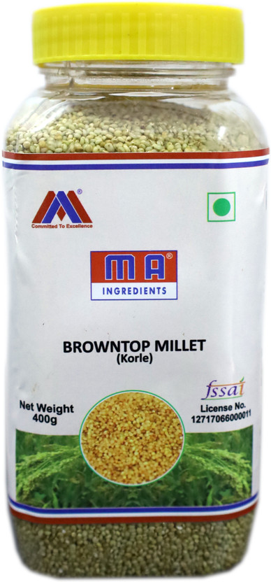 MA INGREDIENTS Natural & Unpolished Gluten-Free Browntop Millet(400 g)