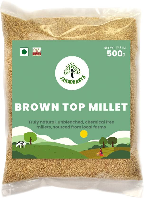 Janadhanya Browntop Millet Natural 500 Grams rich in fibre, iron