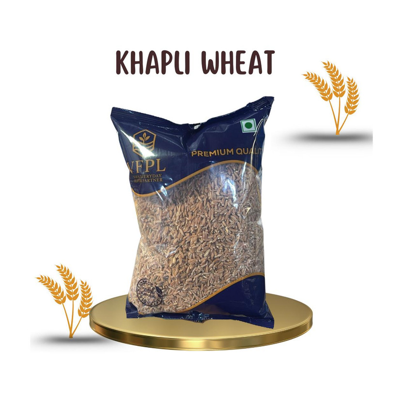 VFPL Premium Khapli Wheat (Emmer Wheat) – Ancient Whole Grain High Fiber & Low Gluten Whole Wheat(5 kg)