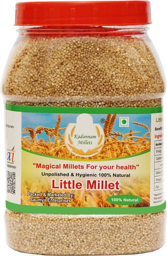 Kadannam Millets (Unpolished & Organic) Natural Grains Little Millet