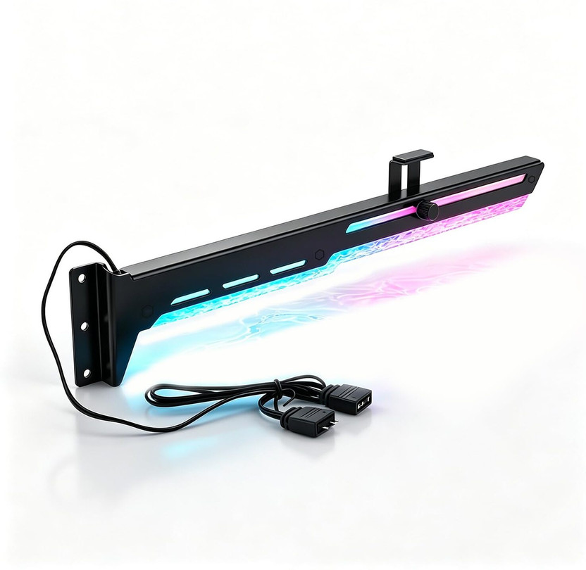Zorbes ARGB GPU Support Bracket DDR2 1 GB NVIDIA Chipset 0 bit 0 MHz Graphics Card(Multicolor)