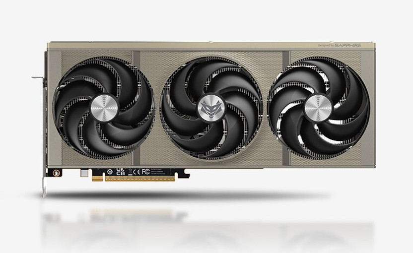 Sapphire Nitro+ Amd Radeon Rx 9070 Xt Gaming Oc 16Gb Dual Hdmi / Dual Dp GDDR6 16 GB AMD/ATI Chipset 256 bit 3060 MHz Graphics Card(Black, Silver)