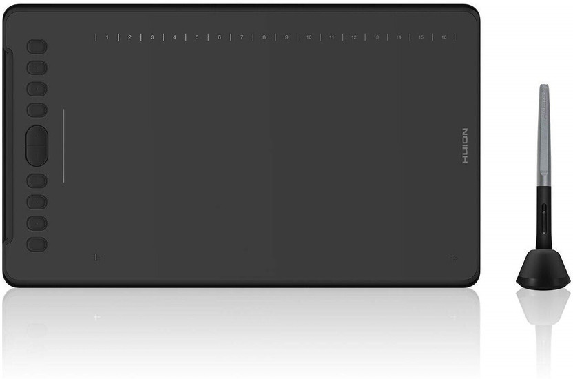 HUION Inspiroy H1161 (2019) RELEASE 11 x 6.85 inch Graphics Tablet Connectivity - USB(Black)