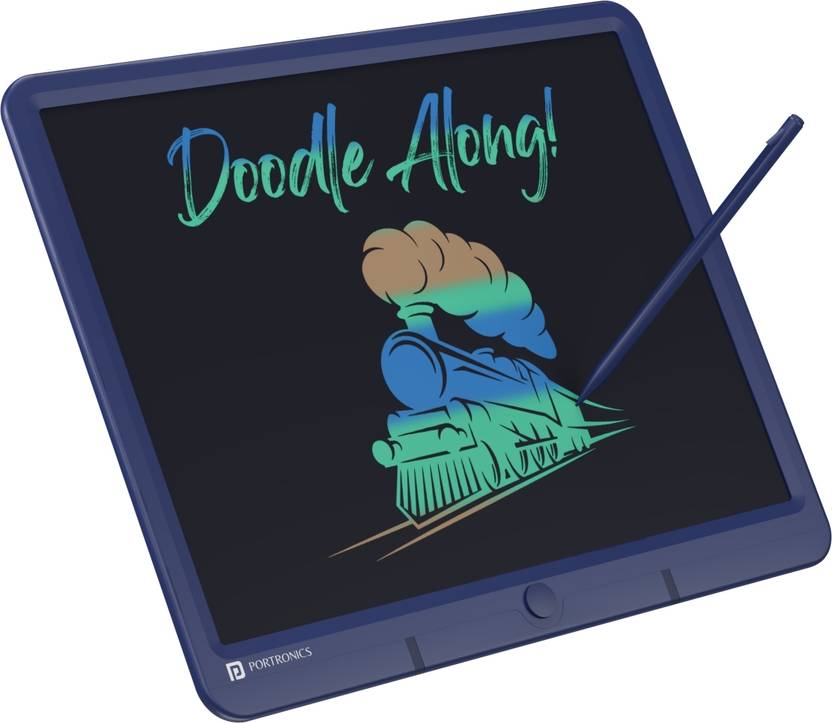 Portronics Ruffpad 15M ReWritable Multicolor LCD 15 Inch Writing Pad